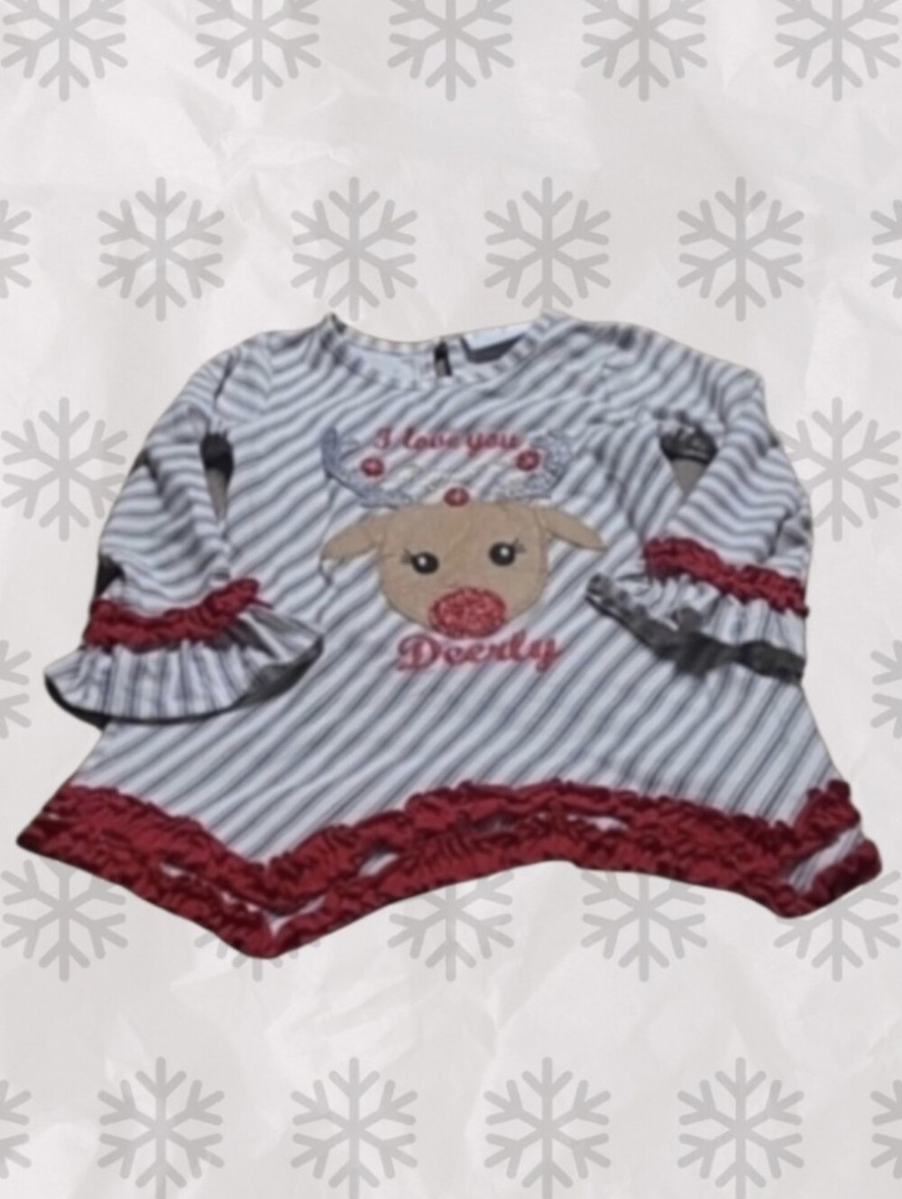LITTLE GIRL'S EMILY ROSE LONGSLEEVE CHRISTMAS SHIRT